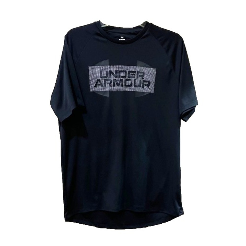 Under Armour Men's Size Med Black Graphic Short Sleeve T-Sleeve